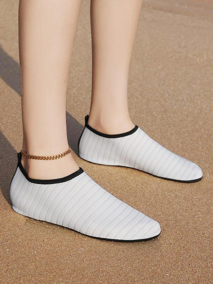 Women'S Colorblock Non-Slip Water Shoes, Casual Breathable Comfortable Swimming Shoes, Lightweight Sports Yoga Contrast Binding Design Shoes for Beach